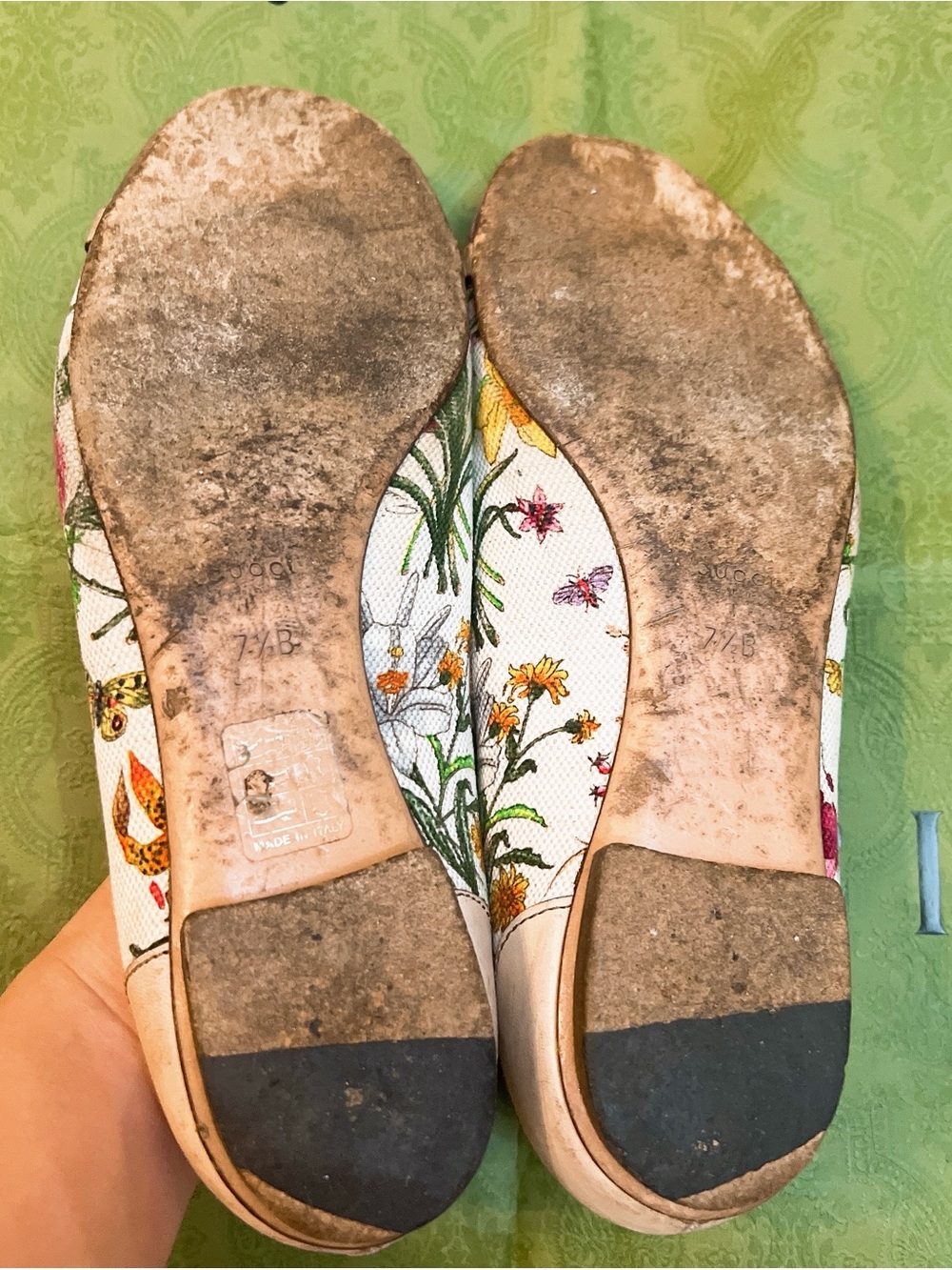 Gucci Flower print Ballet Flats - Picture 3 of 4